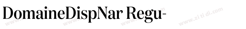 DomaineDispNar Regu字体转换